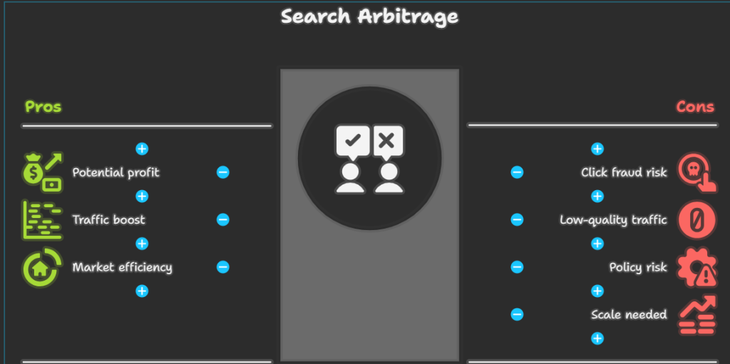 Pros and Cons of Search Arbitrage